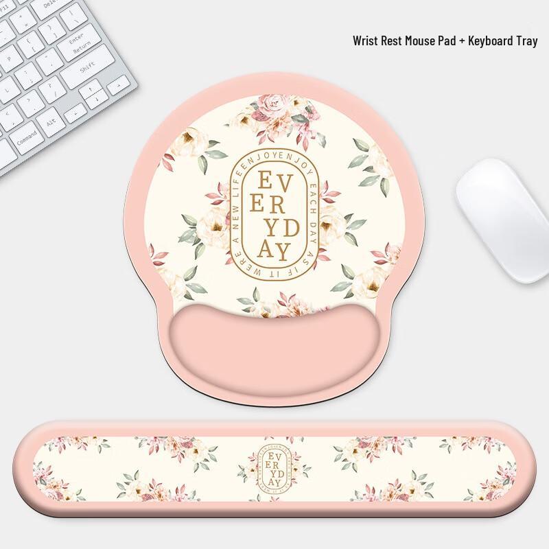 Ergonomic Mouse Pad & Keyboard Wrist Rest Set