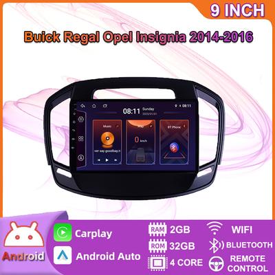 Android 2 Din Car Multimedia Player For Buick Regal Opel Insignia 2014-2016 Head Unit Stereo Carplay GPS Navigation BT WIFI 2+32GB