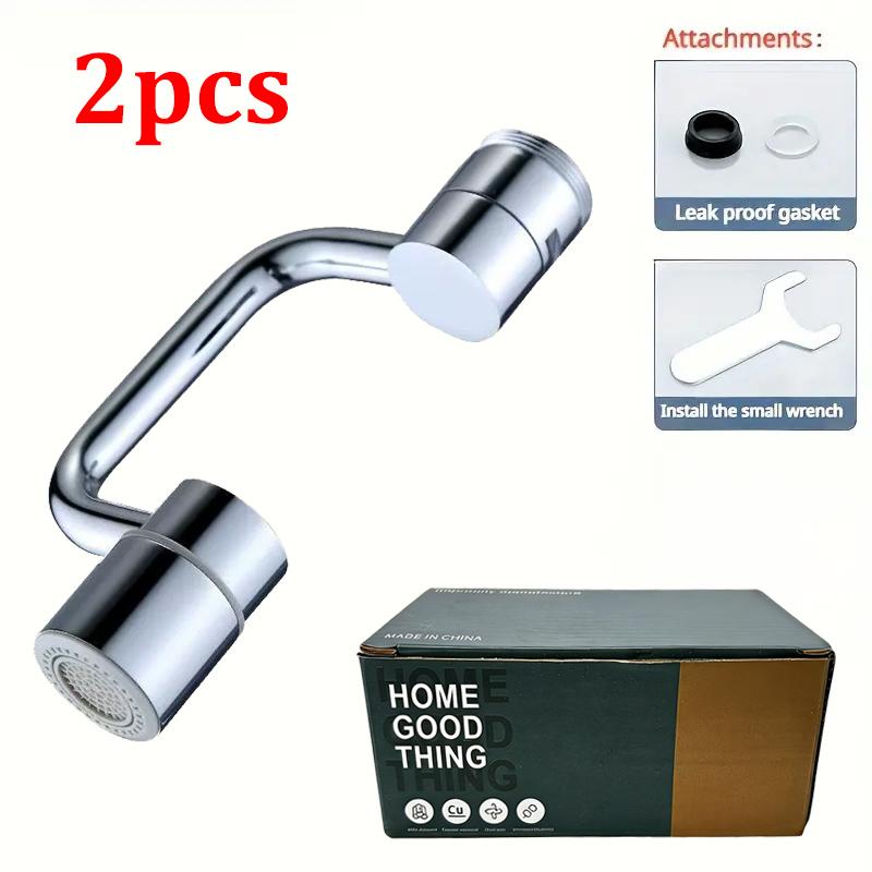 Bathroom Accessory Upgraded 1080° Swivel Faucet Extender Dual Spray Modes Universal Splash Proof Tap Bubbler Adapter