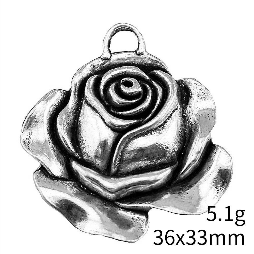 Back To School Bag Charms Rose Lotus Charms Pendant Women's Bags Bracelet Pendant