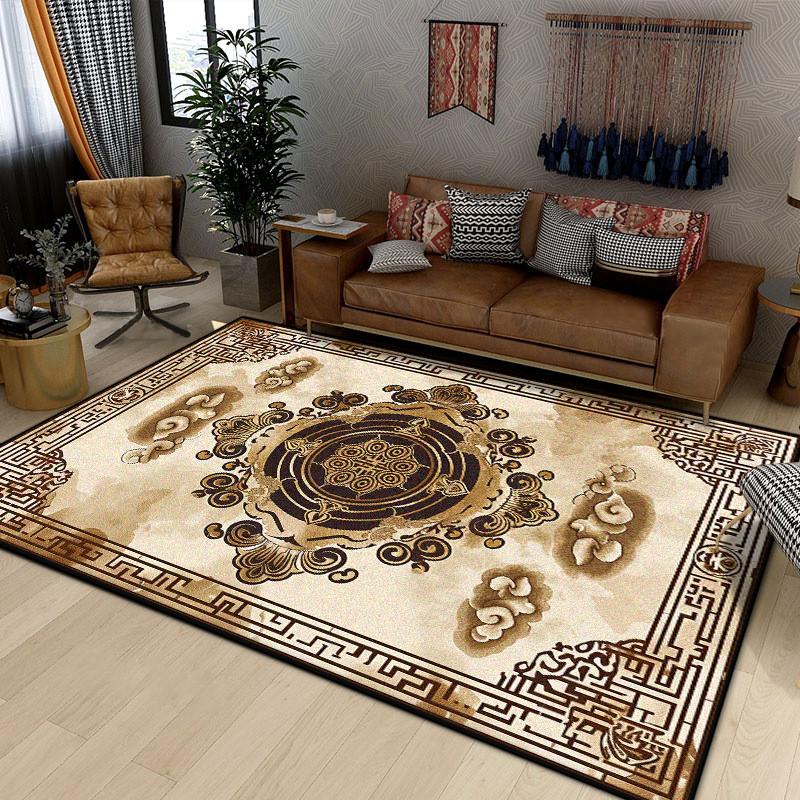 Persian Luxury Carpet for Living Room Boho Decoration Home Sofa Non-slip Large Rugs Bedroom Office Washable Floor Mat Dustproof