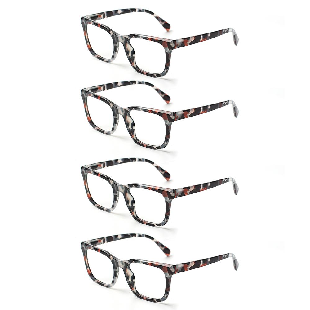 Turezing Reading Glasses Spring Hinge Tortoiseshell HD Readers Diopter +1.0 To +6.0 for Men and Women