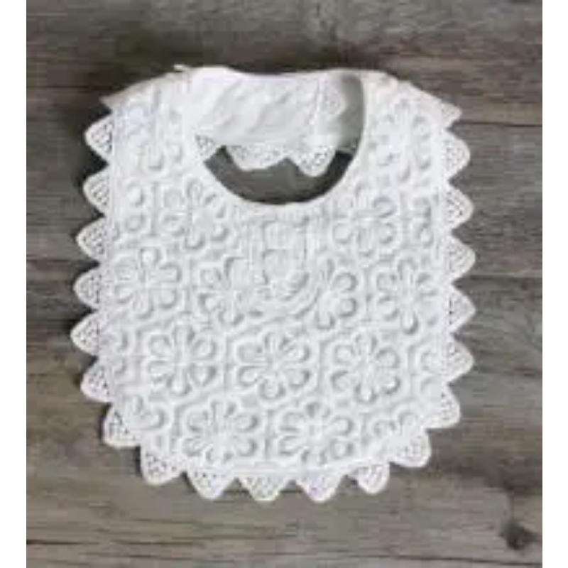 Brand New Baby Girls 100% Cotton Lace Bibs Baby Burp Cloths 0-3Year