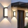 Led Modern Outdoor Lighting Ip65 Porch Wall Lamp Aluminum Upper and Lower Decorative Lighting Outdoor Wall Lamp