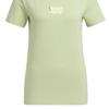 adidas Neo Letter Logo Print Lässiges Sport-Kurzarm-T-Shirt Damen Oberteile Hellgrün HS6838