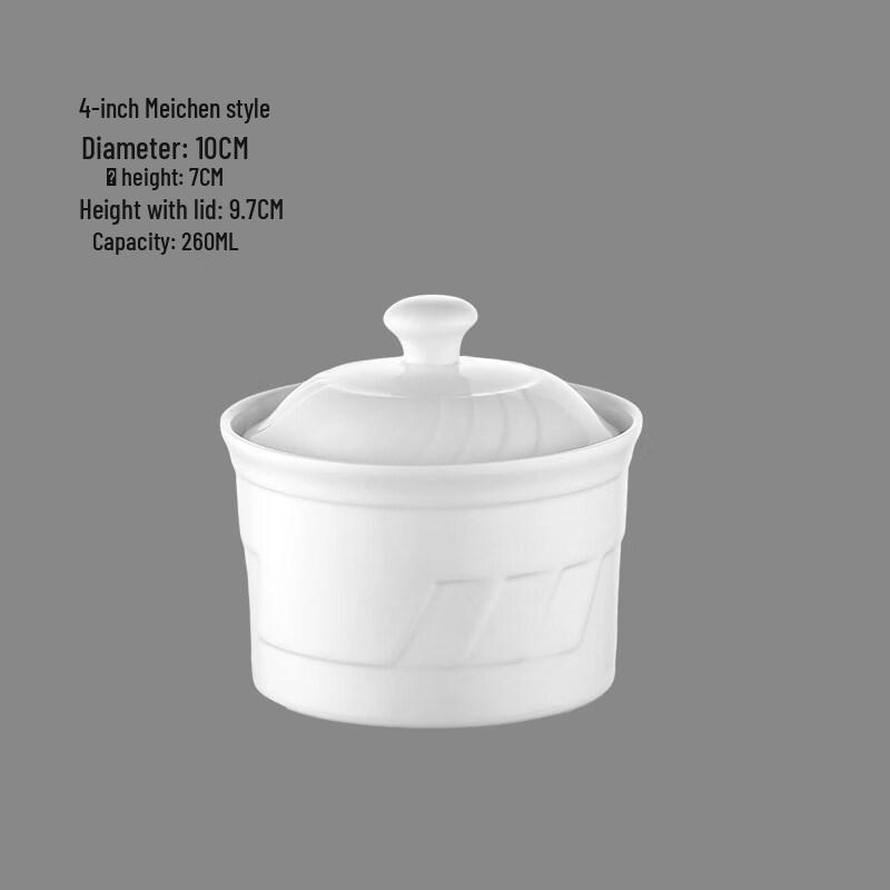 Ru Han Commercial Ceramic Double Boiler Stew Pot