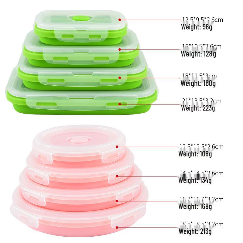 Silikon-Mittags- & Reise-Bento-Box für Kinder - Tragbare & Frische-Mahlzeitenschale