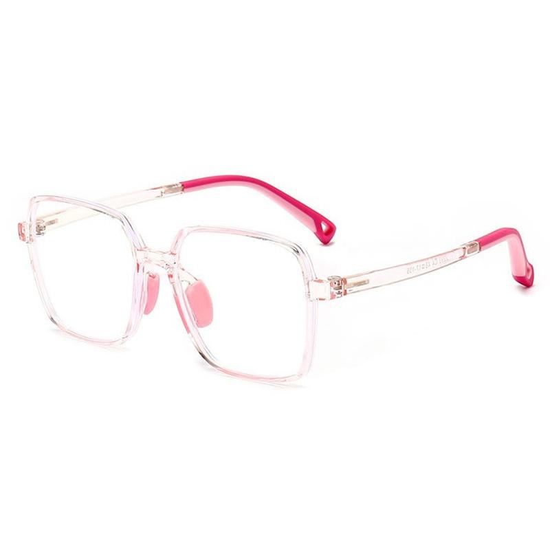 Brand Design Boy Square Large Frame Anti Blue Light Prescription  Myopia Glasses Girls Photochromic Astigmatism Children Eyewear