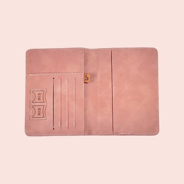 Oselle Passport Case Anti-skimming Passport Wallet Anti-hacking Name Tag