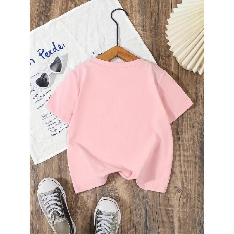 Kids Round Neck Casual Printed T-Shirt - Algeria "Idle Paradise" Scenery Print