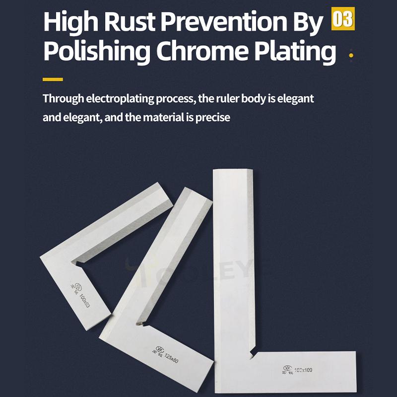 90 Degree Knife Edge Square Ruler For Woodworker Metal Carpentry And Joinery Tools Set Squares Measurment Try Square Angle Ruler