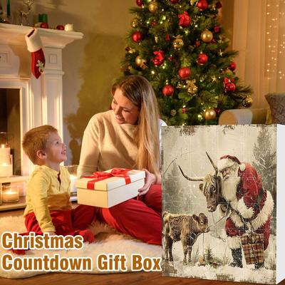 Christmas Advent Calendar 2025 Advent Calendar Highland Cow Christmas Countdown Christmas Ornaments Bulk Christmas Countdown