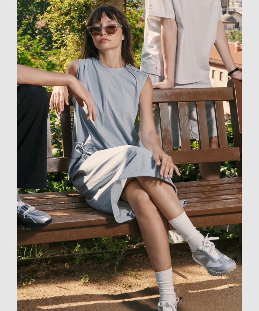UMBRO Chillout Cooling Women'S Long Sleeveless Dress Grey (Uq222Cop61)