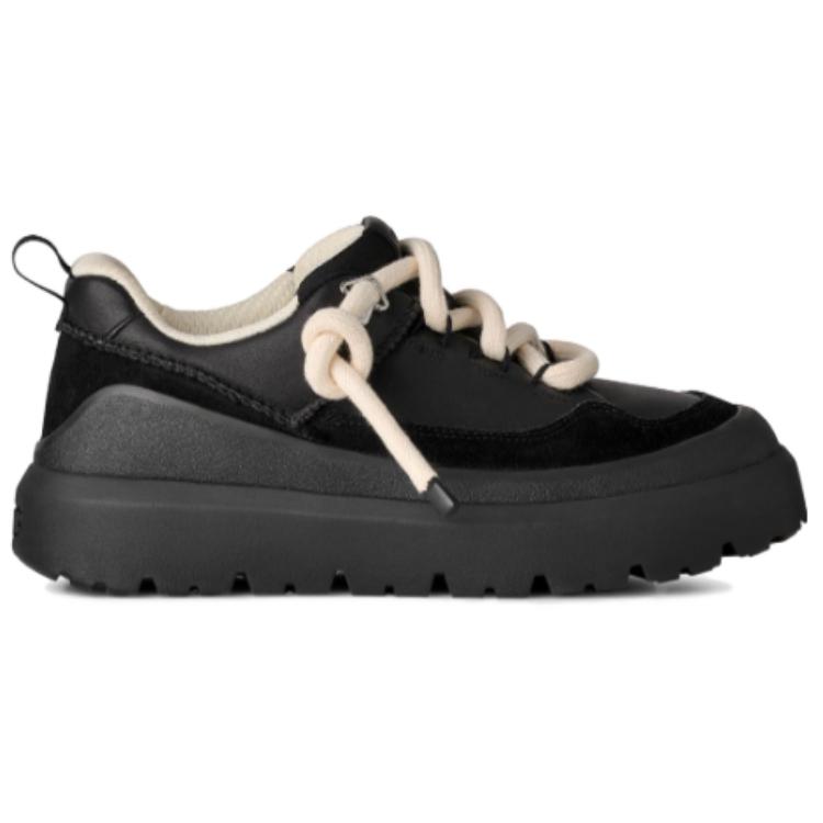 UGG Heritage Leather Fashion Simple Non-Slip Low-Top Casual Shoes Men Casual Shoes Black 1170910-BBLC