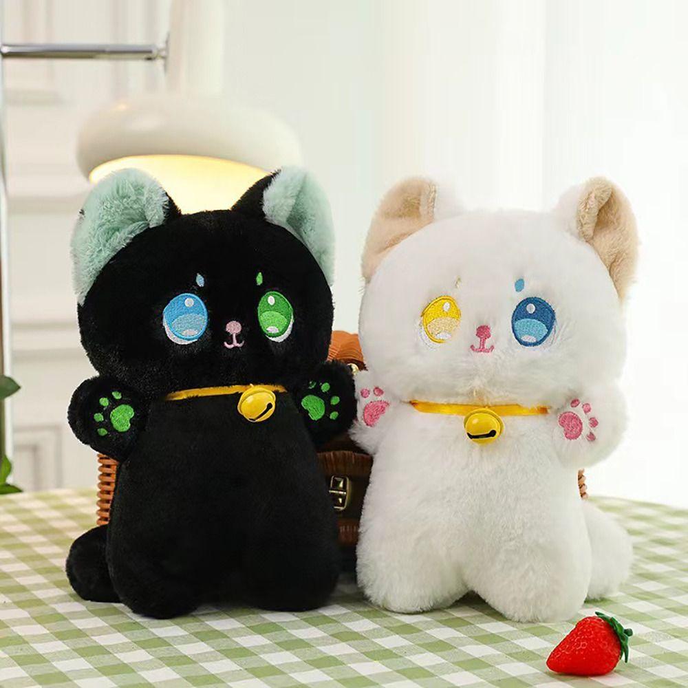 1Pcs Kid Gift Stuffed Animal Doll Black and White Children Toys Durable Cat Plush Toy for Kids Girl