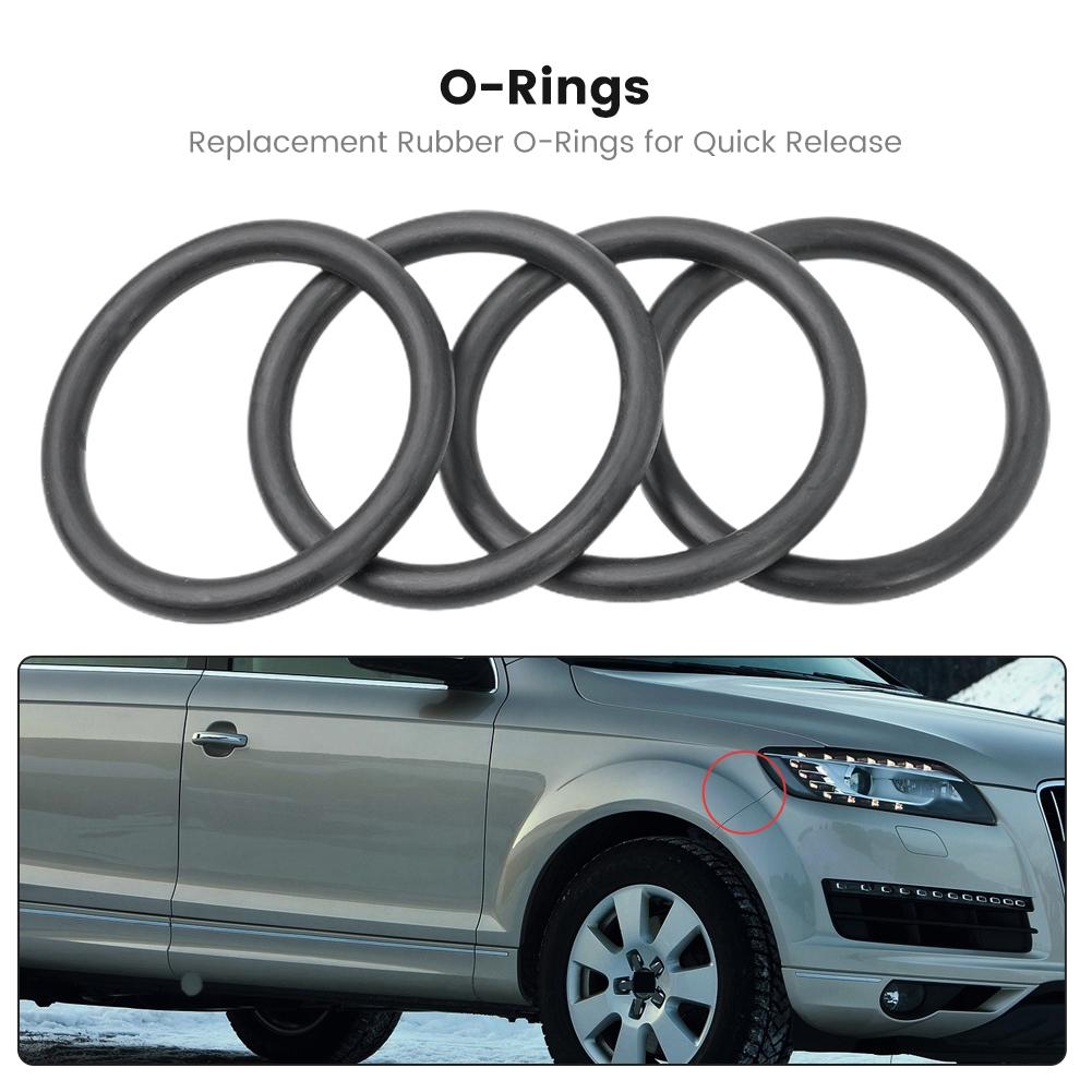 8pcs Rubber O-Ring Car Truck Bumper Quick Release Fastener Replacement