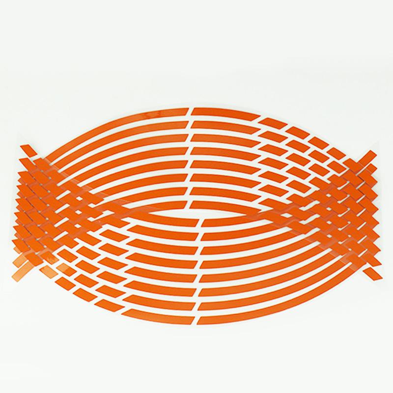 Motorcycle Wheel Tire Stickers Strips Reflective Rim Tape Strips for Motorcycle Car Wheel Tire Stickers Motorbike Auto Decals