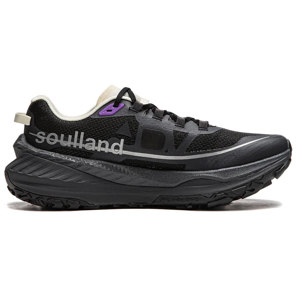 New LiNing Dilu Abrasion Resistant Slip Resistant Low Top Trail Running Shoes Women's Black ARNU004-20