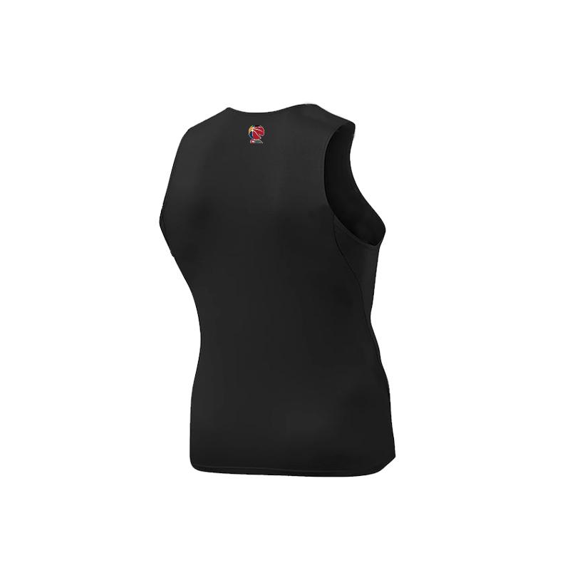 Li Ning CBA Series Professional Basketball Logo Lightweight Breathable Quick-Dry Vest Men Vests Black AUDU115-2
