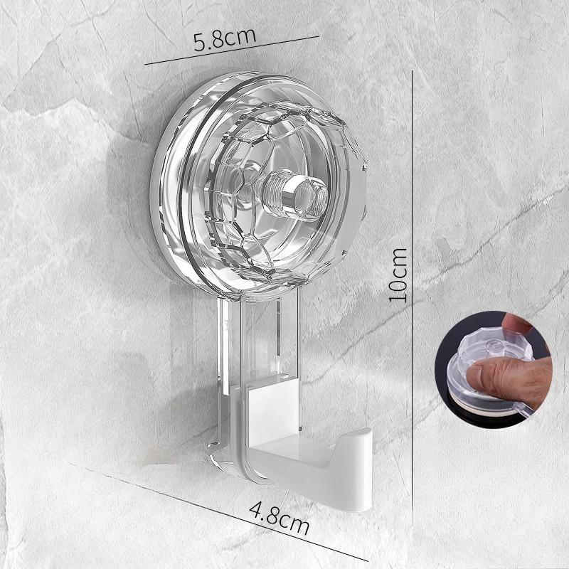 

Вращающийся крючок на присоске для ванной комнаты, не требующий сверления, прочный и бесшовный клейкий крючок для задней стенки двери кухни прозрачный