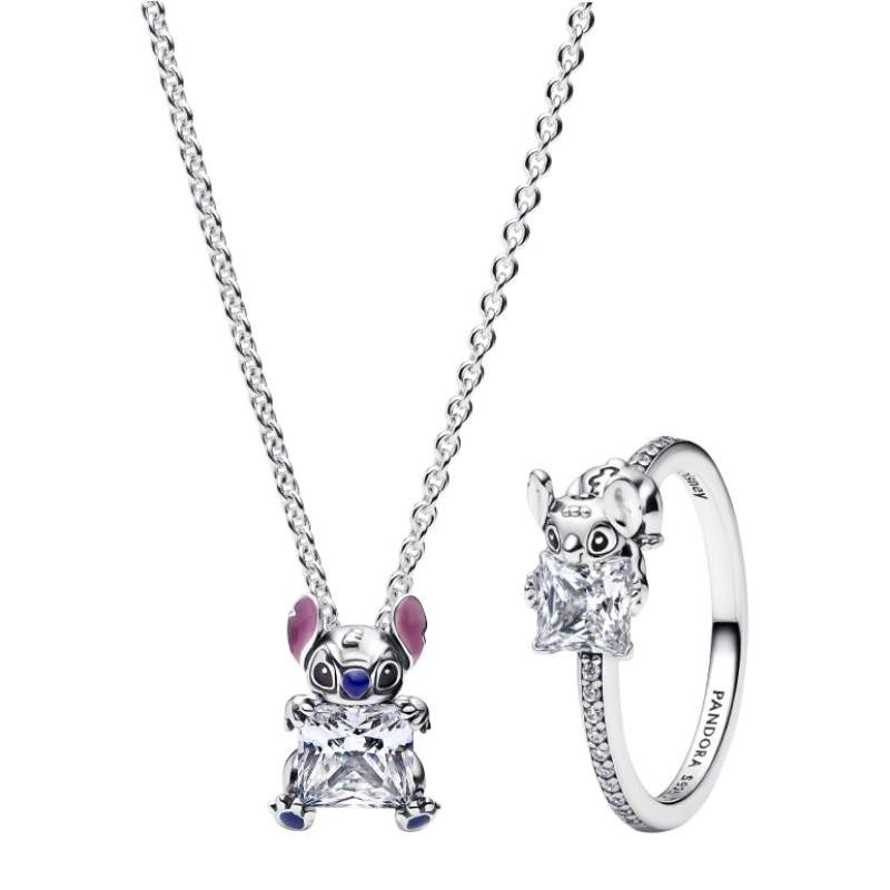 

Pandora Серія Disney Стіч Срібне кільце 925 проби Жіноче кільце ZT3183 Shopping Bag,52