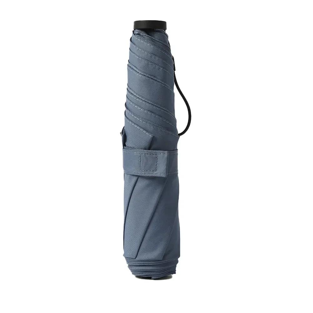 

Mini Light Women Umbrellas Three-folding Small Parasol Portable Anti UV Protection Sunshade for Outdoor Travel Rain Gear metal-fiber composite&6K