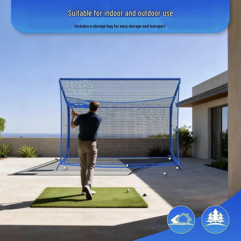 Portable Outdoor Golf Practice Net 10x7 - Popular Training Tool Practice Net Without Target Cloth