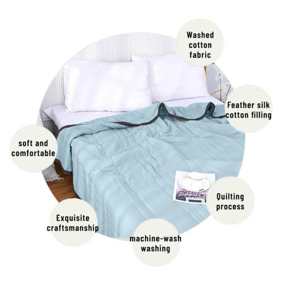 Ice Cooler Blanket Hot Sleepers All-Season Cooling Comforter Lightweight Breathable Quilt Night