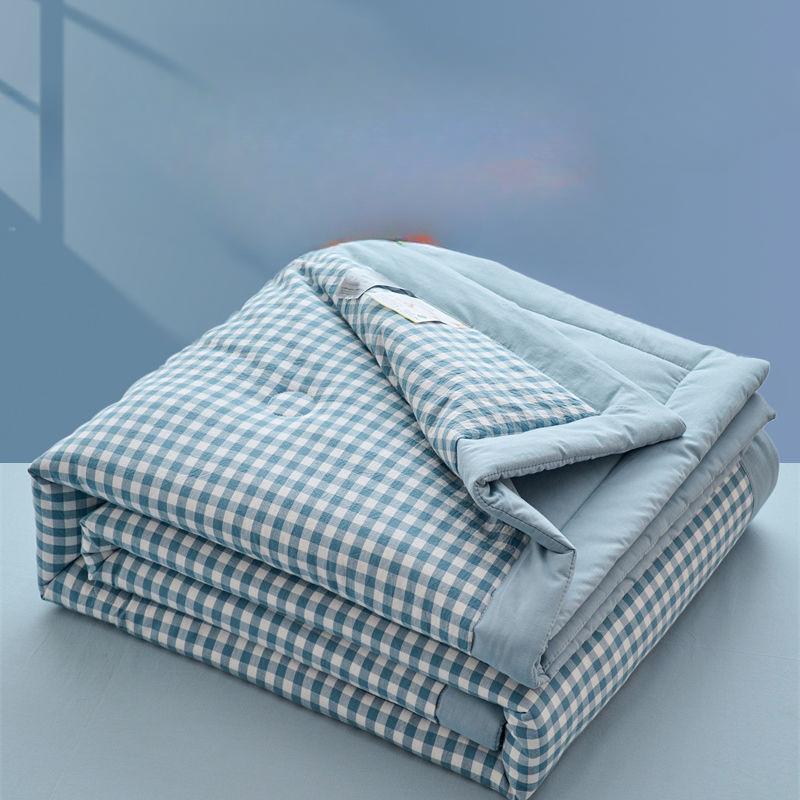 Sommer Kühlende Klimaanlagendecke Gewaschene Baumwolle Reine Baumwolle Sommerdecke Dünne Decke Sommer