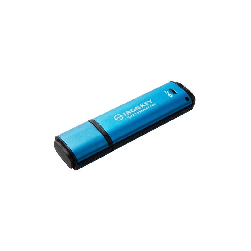 Kingston IronKey Vault Privacy 50C USB flash drive 32GB Black, Blue