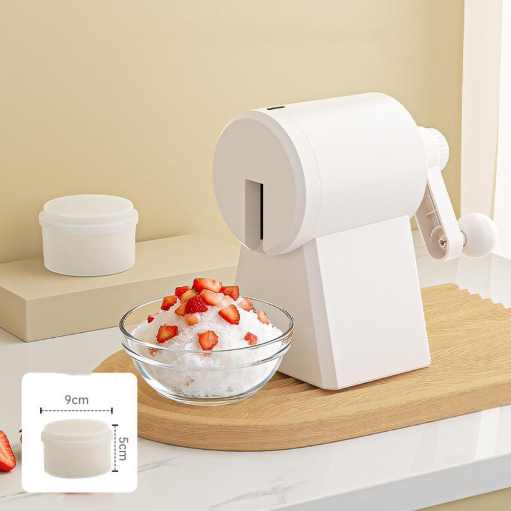 with Ice Box Shaved Ice Machine Hand-Cranked Smoothie Machine Creative Ice Crusher Party With 1 Ice Box