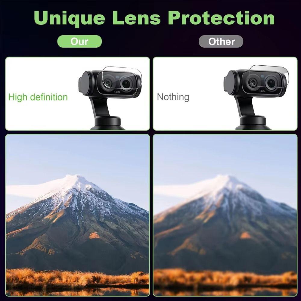 Tempered Glass Lens Films Protective Films for Insta360 Luna Ultra Gimbal Camera Accessories