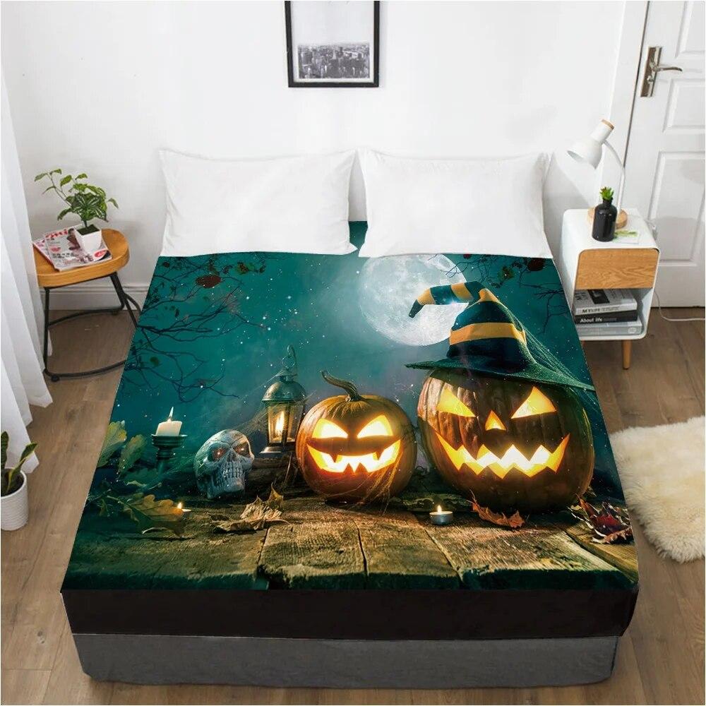 Cartoon Hallowmas Children's Elastic fitted sheet bed sheet With An Elastic Band Mattress Cover Bed cover for kids baby PARTY