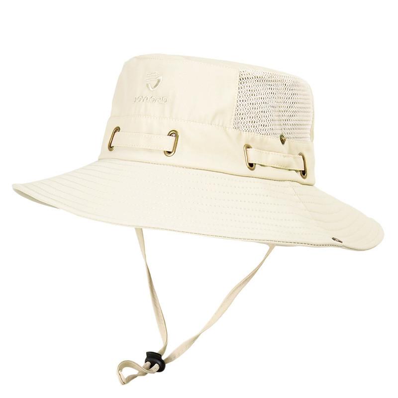 Summer Mesh Breathable Fisherman Hat With Wide Brim Sun Protection For Outdoor Fishing And Hiking