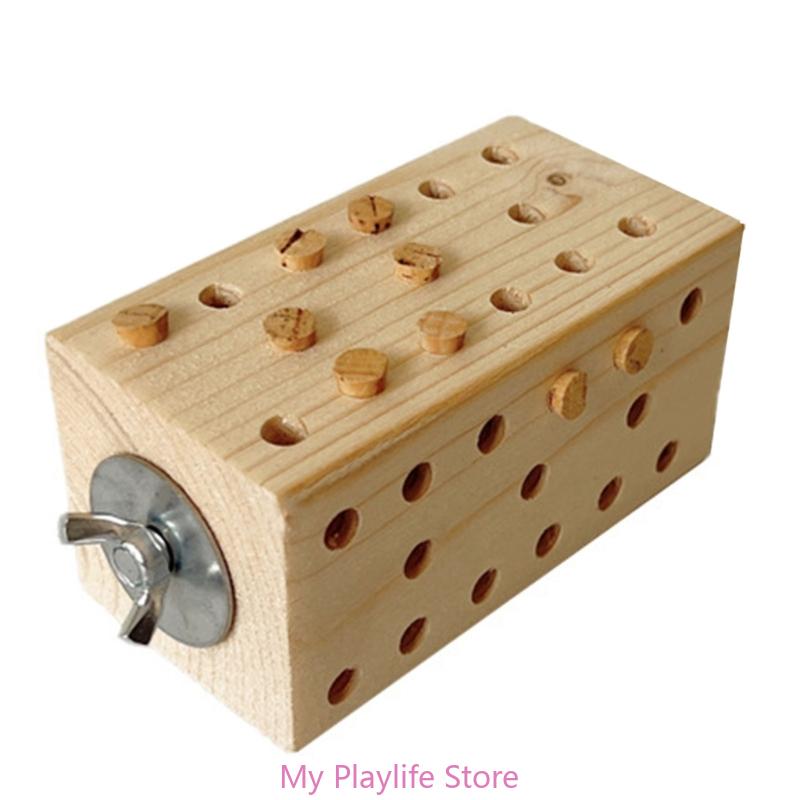 

Деревянный блок Игрушка для жевания птиц Клетка для птиц Игрушка-головоломка для поиска корма Аксессуары для клетки Игрушка-жердочка для жевания для волнистых попугайчиков Игрушка для клевания для ара