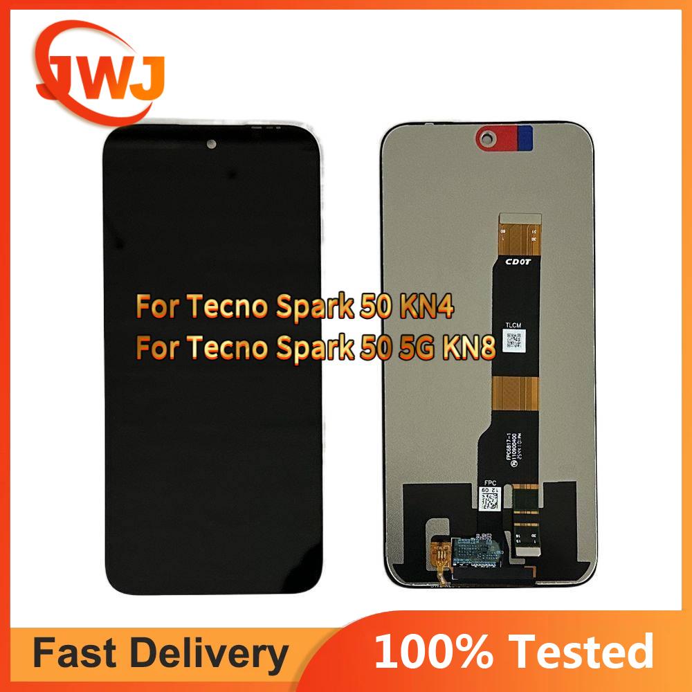 LCD Screen and Digitizer Full Assembly For Tecno Spark 50 KN4 