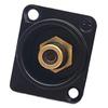 RCA Panel Mount Solder Adapter RCA Female to Solder Terminal AV Connector for TV Audio Game Machine Black Core