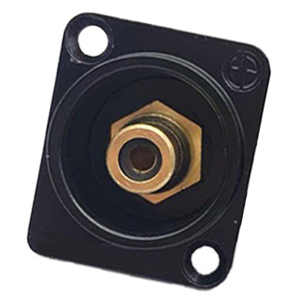 RCA Panel Mount Solder Adapter RCA Female to Solder Terminal AV Connector for TV Audio Game Machine Black Core