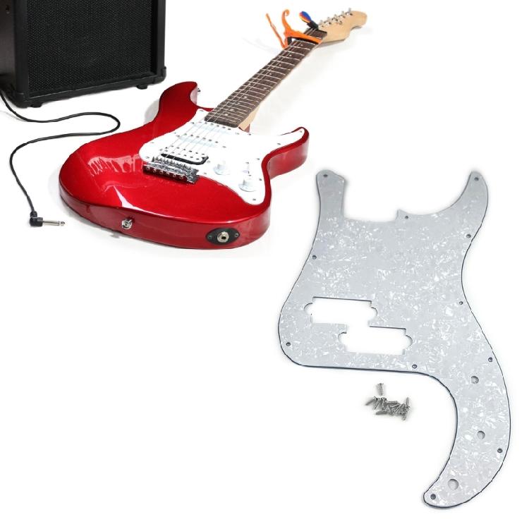 11 Hole Bass Pickguard 3 Ply Scratch Plate Reolacement Electric Bass Pick Guard Scratch Plate Bass Replacement Parts