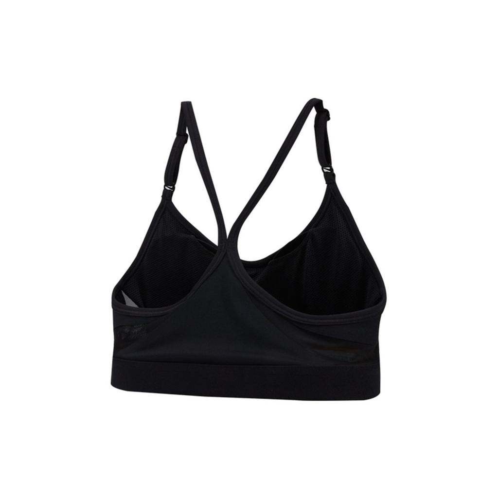 Nike Women's Dri-FIT Indy Light Support Sports Bra Black White CZ4463-010
