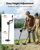 VEVOR Detector de Metales para Adultos, 203,2 mm, Detector de Oro Profesional de Alta Precisión, Bobina de Búsqueda Impermeable IP68 con Pantalla, Auriculares, 3 Modos