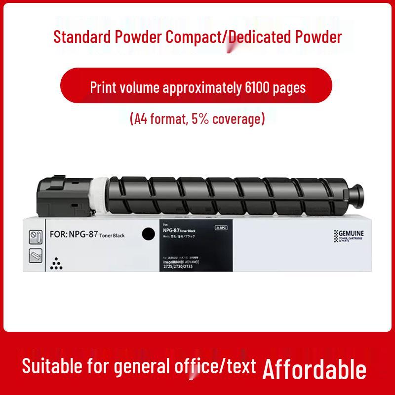 

Canon NPG87 Toner Cartridge & G87 Drum Unit for iR2725/2730/2735/2745i Copiers