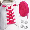 1 Pair/2 Pair No Tie Elastic Shoelaces Sneakers Laces for Kids Adults Rubber Bands Shoe LacesTieless Shoelaces for Sneakers