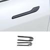 Carbon Fiber 4PCS Exterior Door Handle Cover Trim For Tesla Model Y 2020-2022