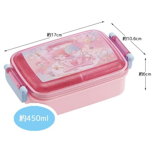 Skater Children's Lunch Box 1 Tier 450ml Fluffy Dome Shape Antibacterial Kids Lunch Made in Japan Sanrio Little Ruin Stars Glitter Amusement Park Girl