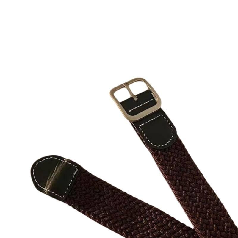 Stylish Canvas Belt For Men And Women Durable No Hole Square Buckle Fashionable Design