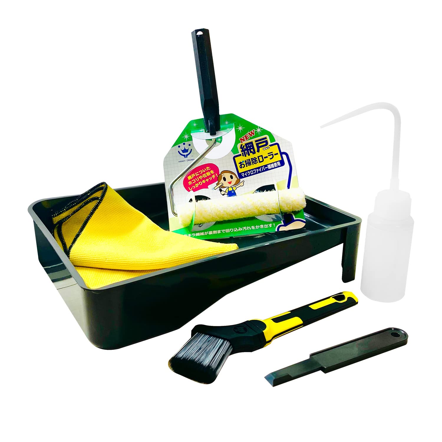 

Удобный набор для чистки Crown для чистки москитных сеток и створок, чистка створок, круглая чистка, чистка для чистки и оконного стекла, 6 предметов