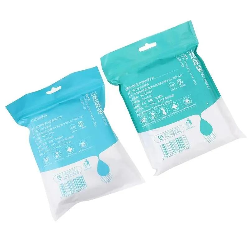 Emergency Portable 700ml 4-8piece Outdoor Travel Car Urinal Vomit Bag Mini Mobile Toilet Convenient  Disposable Sanitary Bag