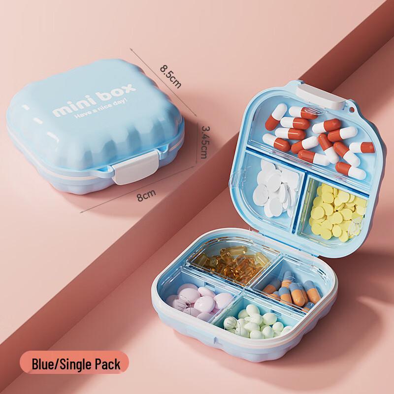 Portable Pill & Jewelry Organizer Box