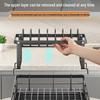 Double Layer Self-Draining Kitchen Dish Drying Rack